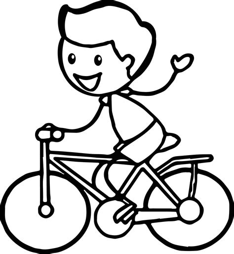 Riding A Bike Drawing